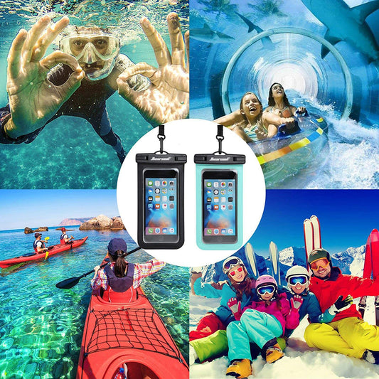 Waterproof Phone Pouch, Waterproof Phone Case for Iphone 15 14 13 12 Pro Max, IPX8 Cellphone Dry Bag Beach Cruise Ship Essentials 2Pack-8.3"