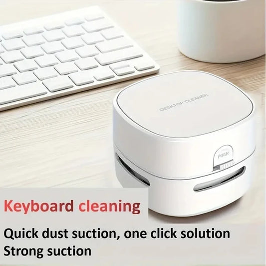 1Pc Wireless Handheld Vacuum Cleaner Household Portable Desktop Rubber Crumbs Wireless Mini Vacuum Cleaner